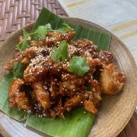 Vegan orange chicken 😋   at Peanuts in Hoi An