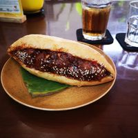 Local vegan sarnie at Peanuts in Hoi An
