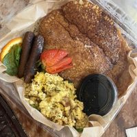 Pancake platter  at Gregory's Atlanta in Marietta