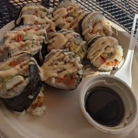 Good size veggie sushi roll! at Moksha in Rincon