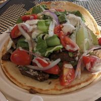 Tasty seitan gyro. at Moksha in Rincon