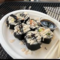 Delicious sushi rolls 🍱  at Moksha in Rincon