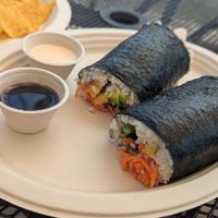 Sushi burrito at Moksha in Rincon