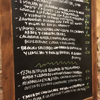 In Spanish.. at Orburu Taberna in San Sebastian