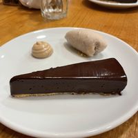 Chocolate cake  at Orburu Taberna in San Sebastian
