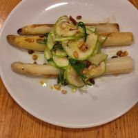 Asparagus at Orburu Taberna in San Sebastian