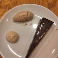 Chocolate pie at Orburu Taberna in San Sebastian