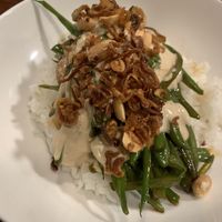 Green beans  at Orburu Taberna in San Sebastian