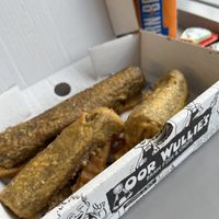 Black and White Pudding  at Oor Wullie's Braw Fish & Chips in Aberdeen