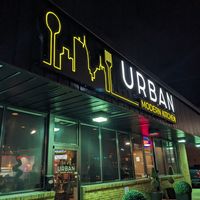 Outside of the restaurant at Urban Modern Kitchen in Appleton