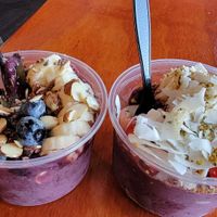 Acai bowls! at Alua's Thrive Bar in Mount Shasta