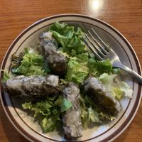 Order of dolmas  at Pyramid Cafe in Santa Fe