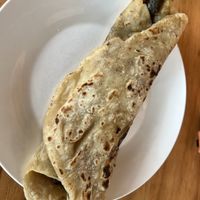 Vegan roti  at The Apron Cafe in Christchurch