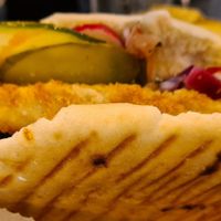 Vegan halloumi pitta at Radish  in Porthleven