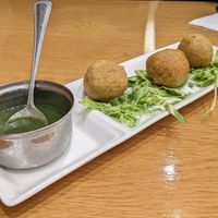 Kachoori (you can buy them frozen next door) at Shayona Restaurant in North West London