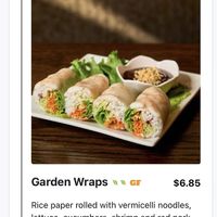 Garden wraps with meat  at Charming Elephant in Baltimore