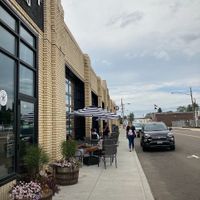Exterior seating.  at Tremont Coffee Company in Massillon