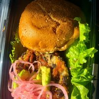 The Vagabond burger 🌱 🍔 at Twisted Root Burger Co in Coppell