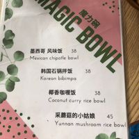 Menu at Planet Vegan Bistro in Lijiang