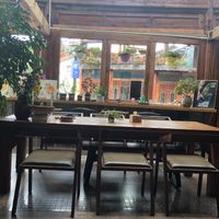 Inside at Planet Vegan Bistro in Lijiang