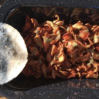 Fungi fritti at Seta Rosa in Ensenada