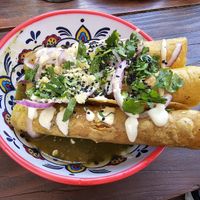 Flautas at Seta Rosa in Ensenada