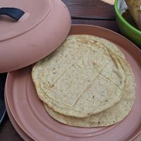 Handmade corn tortillas at Seta Rosa in Ensenada