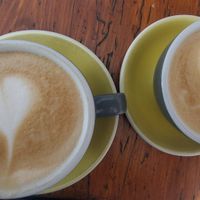 Almond milk late at Republica in Karlovy Vary