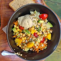 Quinoa bowl at Banova Villa Beach Bar in Rab