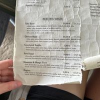 menu  at Banova Villa Beach Bar in Rab