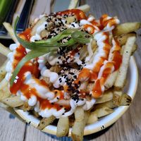 Vegan Asian fries at Umi in Tenby