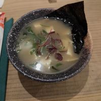 Miso soup at Umi in Tenby