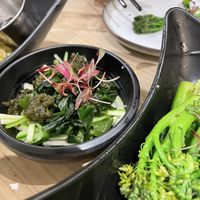 Chilli cucumber and wakame seaweed (although ours wasn’t spicy… chilli may have been omitted by accident?)  at Umi in Tenby