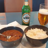 Rajma beans with basmati rice at Indivik in Vastervik