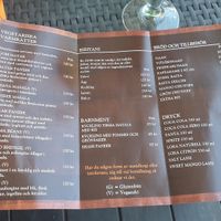 Vegan labelled menu at Indivik in Vastervik