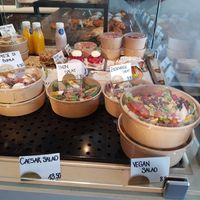 Selection of salads and sandwich at Farine Boutique in Zug