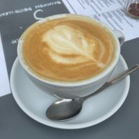 Pistachio Latte with Soy milk  at Nook in Vienna