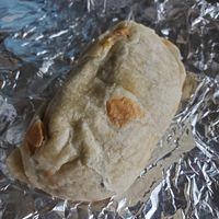 Breakfast burrito at The Rooted Vegan in Angola