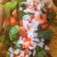 Black bean nachos at The Rooted Vegan in Angola