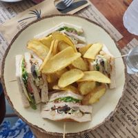 Club sandwich at Ilo-Ilo in Corfu