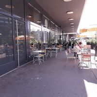 Outdoor seating at Buchmann in Zurich