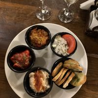 veg platter at Caru' cu Bere in Bucharest