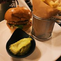 Avocado tofu burger   at Caru' cu Bere in Bucharest