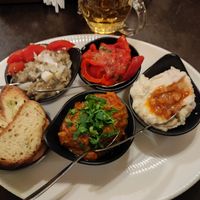 Platou vegetarian at Caru' cu Bere in Bucharest