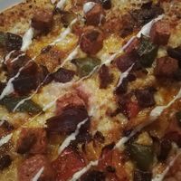 Vegan pizza at The Oak Tree Inn in Balmaha