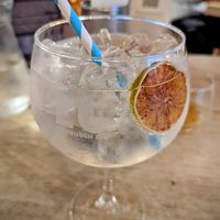 Gin and tonic at The Oak Tree Inn in Balmaha