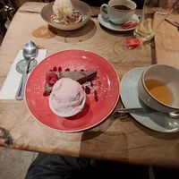 Chocolate tart at The Oak Tree Inn in Balmaha