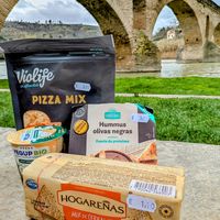 Stocking up on the Camino de Santiago! at Congelados Acevedo in Navarra