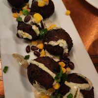 Black bean cakes at Daily Planet in Burlington