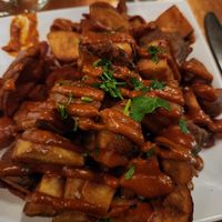 Potatoes bravas at Daily Planet in Burlington